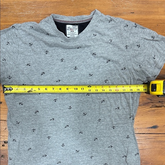 Ping Pong Gray T-Shirt with Anchors Size Medium - Picture 4 of 6